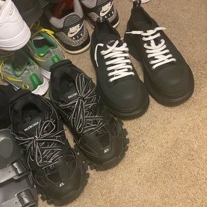 Balenciagas and/or alexander mcqueens.     1200 for both or 500 a pair